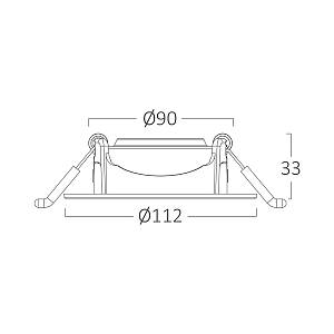 Σποτ Led Kινητό 10w Στρογγυλό 3CCT Λευκό