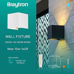 Απλίκα Vecta IP54 Λευκή (Λάμπα G9 6,5w εμπεριέχεται)