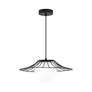 Κρεμαστό μονόφωτο 1 x Ε27 μαύρο Ø36