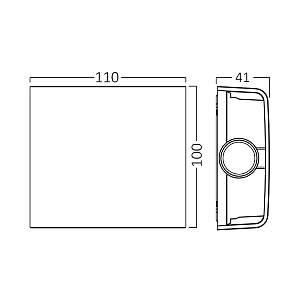 Απλίκα led Vector 2w CCT IP65