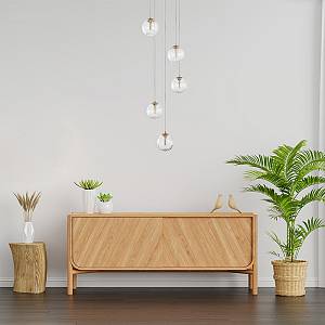 Κρεμαστό φωτιστικό 5 x G9 χρυσό