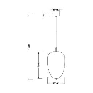 Κρεμαστό μονόφωτο 1 x Ε14