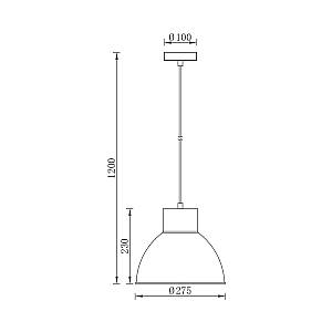 Κρεμαστό μονόφωτο 1 x Ε27