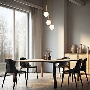 Κρεμαστό φωτιστικό 3 x G9 χρυσό