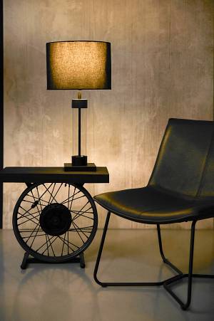 TREMONT ΦΩΤΙΣΤΙΚΟ ΕΠΙΤΡΑΠΕΖΙΟ ΜΑΥΡΟ ΜΑΤ ΜΑΥΡΟ 36x36xH62cm