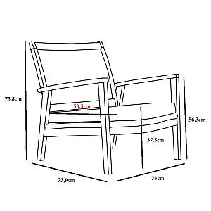 SALSA ΠΟΛΥΘΡΟΝΑ BEIGE 74,5x73xH75,8cm