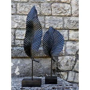 UMI ΔΙΑΚΟΣΜΗΤΙΚΟ TOTEM 13x9x57cm POLYRESIN ΜΑΥΡΟ ΜΕΤΑΛΛΟ