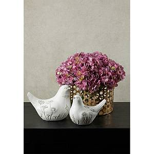 CALIS ΔΙΑΚΟΣΜΗΤΙΚΟ ΠΟΥΛΙ 22x13x17cm POLYRESIN ΛΕΥΚΟ ΜΠΕΖ