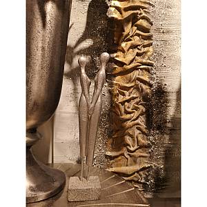 ENSEMBLE ΔΙΑΚΟΣΜΗΤΙΚΗ ΦΙΓΟΥΡΑ 8x5x31cm POLYRESIN ΑΣΗΜΙ