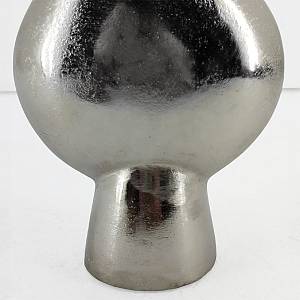 DOTO ΒΑΖΟ 16x8x18cm ΑΛΟΥΜΙΝΙΟ SILVER NICKEL