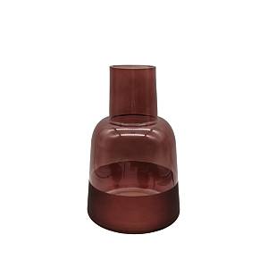 ZEME ΒΑΖΟ 15x15x23.5cm ΓΥΑΛΙ ΜΠΟΡΝΤΩ