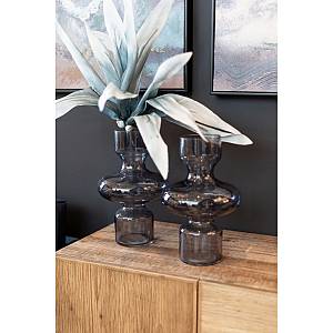 CIRKIN ΒΑΖΟ 20x20x30cm ΓΥΑΛΙ ΓΚΡΙ