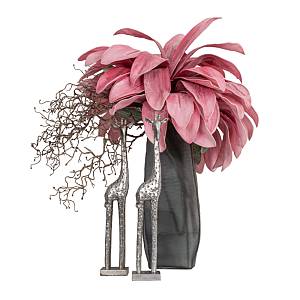 MEISSEL ΒΑΖΟ 15x9x40cm ΓΥΑΛΙ ΓΚΡΙ