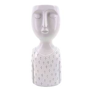 IPAMO WHITE ΚΑΣΠΩ 11x9x26cm POLYRESIN ΛΕΥΚΟ