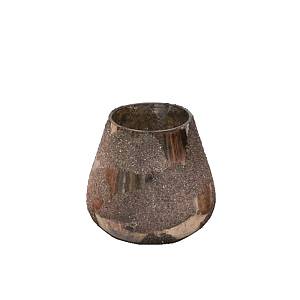 ALKE ΒΑΣΗ ΡΕΣΩ 11x11x11cm ΓΥΑΛΙ ΧΡΥΣΟ