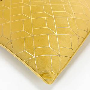 BRILLO ΔΙΑΚΟΣΜΗΤΙΚΟ ΜΑΞΙΛΑΡΙ 45x45cm ΒΕΛΟΥΔΟ ΧΡΥΣΟ