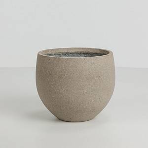 SCILLA ΓΛΑΣΤΡΑ SET 2ΤΜΧ 40x40x34cm ΤΣΙΜΕΝΤΟ ΚΑΦΕ ΑΝΟΙΧΤΟ