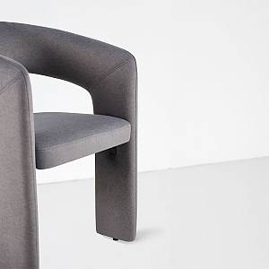 COCO ΚΑΡΕΚΛΑ ΠΟΛΥΘΡΟΝΑ ΓΚΡΙ ΣΚΟΥΡΟ 60x56x81cm