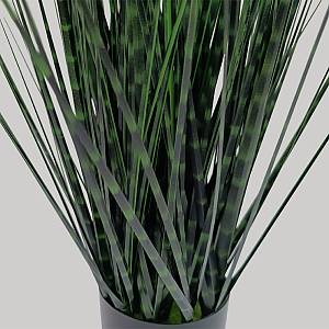 DARK PURE GRASS ΦΥΤΟ ΤΕΧΝΗΤΟ ΣΕ ΓΛΑΣΤΡΑ 90cm PVC ΠΡΑΣΙΝΟ ΣΚΟΥΡΟ