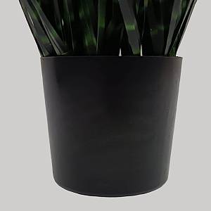 DARK PURE GRASS ΦΥΤΟ ΤΕΧΝΗΤΟ ΣΕ ΓΛΑΣΤΡΑ 90cm PVC ΠΡΑΣΙΝΟ ΣΚΟΥΡΟ