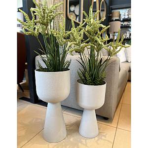 LINEAR 46 ΚΑΣΠΩ 25x25x46cm ΜΕΤΑΛΛΟ ΛΕΥΚΟ