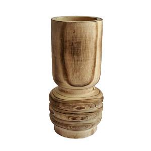 KENGO ΒΑΖΟ 16x16x34cm ΞΥΛΟ ΦΥΣΙΚΟ