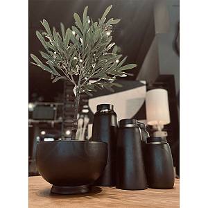 NUBIA ΜΠΩΛ ΔΙΑΚΟΣΜΗΣΗΣ 30x30x19cm ΞΥΛΟ ΜΑΥΡΟ