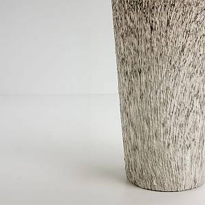 KANCHE ΓΛΑΣΤΡΑ ΣΕΤ 2ΤΜΧ 32x32x53cm ΚΕΡΑΜΙΚΟ ΜΠΕΖ ΜΑΥΡΟ