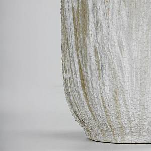 PEDRA ΓΛΑΣΤΡΑ ΣΕΤ 3ΤΜΧ 30x30x31cm ΚΕΡΑΜΙΚΟ ΜΠΕΖ ΛΕΥΚΟ