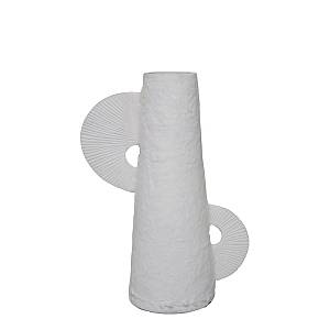 FINTON ΒΑΖΟ 22x12x30cm ΑΛΟΥΜΙΝΙΟ ΛΕΥΚΟ