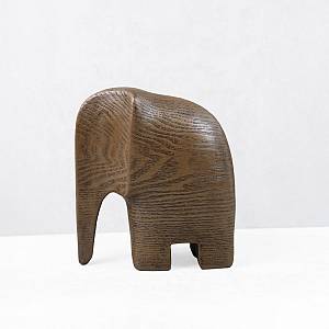 ZAMBIA.1 ΔΙΑΚΟΣΜΗΤΙΚΟ ΕΛΕΦΑΝΤΑΣ 16.5x9x18cm POLYRESIN ΚΑΦΕ