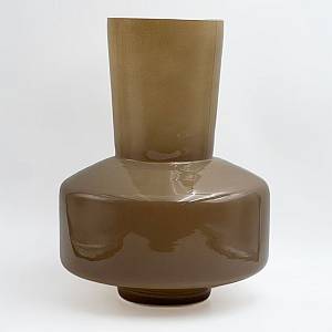 OPAC ΒΑΖΟ 20x20x25cm ΓΥΑΛΙ ΚΑΦΕ ΑΝΟΙΧΤΟ