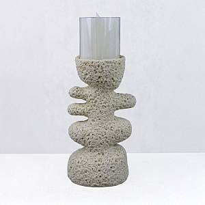 LUSTRE III ΚΗΡΟΠΗΓΙΟ ΔΙΑΚΟΣΜΗΤΙΚΟ 14.5x9.5x25cm RESIN ΜΠΕΖ