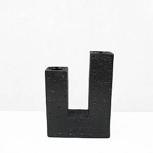 FLUX II ΚΗΡΟΠΗΓΙΟ ΔΙΑΚΟΣΜΗΤΙΚΟ 12x4x16cm RESIN ΜΑΥΡΟ