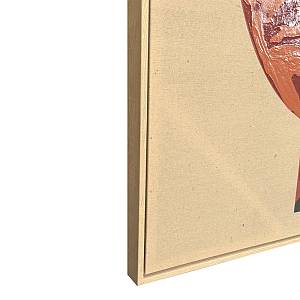 ART POTERIE ΠΙΝΑΚΑΣ ΔΙΑΚΟΣΜΗΣΗΣ 83x123x4cm ΚΑΜΒΑΣ ΠΟΛΥΧΡΩΜΟ ΞΥΛΟ ΦΥΣΙΚΟ