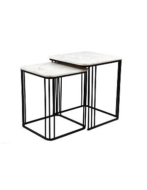 Βοηθητικό τραπέζι μεταλ./μάρμαρο 45X45X52cm