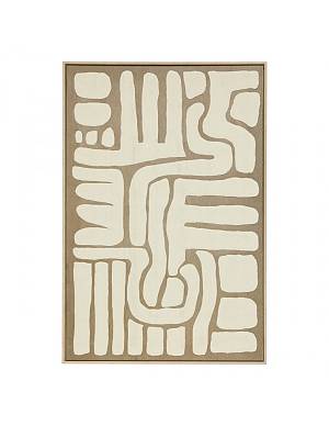 Πίνακας Marcella 3D μπεζ καφέ 60x90cm