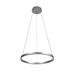 Inlight Κρεμαστό φωτιστικό LED 36W 3CCT (by switch on base) D:80cm (6095-AB-Silver)