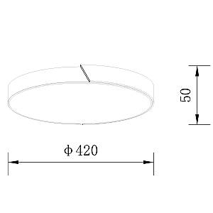 ΟΡΟΦΗΣ ΦΩΤΙΣΤΙΚΟ LED-ΠΛΑΦΟΝΙΕΡΑ-ΚΩΔ. AGLIO-40-BK
