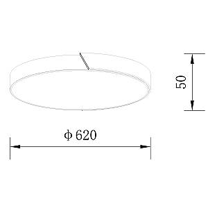ΟΡΟΦΗΣ ΦΩΤΙΣΤΙΚΟ LED-ΠΛΑΦΟΝΙΕΡΑ-ΚΩΔ. AGLIO-60-WH