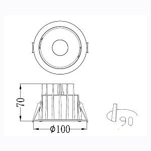 ΣΠΟΤ ΦΩΤΙΣΤΙΚΟ ΧΩΝΕΥΤΟ-ΚΩΔ. GETTI-90