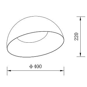 ΟΡΟΦΗΣ ΦΩΤΙΣΤΙΚΟ LED-ΠΛΑΦΟΝΙΕΡΑ-ΚΩΔ. HEPHAESTUS-40C-GR