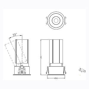 ΣΠΟΤ ΦΩΤΙΣΤΙΚΟ ΧΩΝΕΥΤΟ-ΚΩΔ. OGIO-45-D