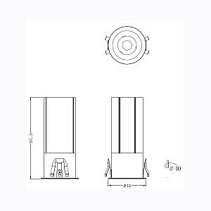 ΣΠΟΤ ΦΩΤΙΣΤΙΚΟ ΧΩΝΕΥΤΟ-ΚΩΔ. OGIO-40