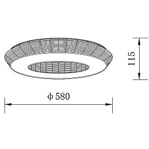 ΟΡΟΦΗΣ ΦΩΤΙΣΤΙΚΟ LED-ΠΛΑΦΟΝΙΕΡΑ-ΚΩΔ. ZEUS-60-BK