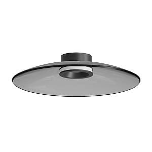 CEILING LED LIGHT 30W 2700K-3000K TRIAC BLACK MATT - SMOKED GLASS