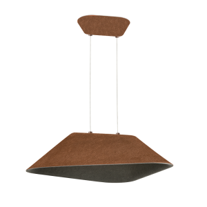 PENDANT LED LIGHT 8W SMD 3000K ACOUSTIC BROWN-GREY