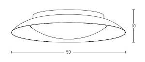 CEILING LIGHT 28W 3000K BLACK COOPER