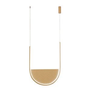 PENDANT LED LIGHT 28W 3000K,4000K GOLD-CHAMPAGNE