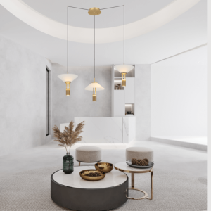 PENDANT LED LIGHT 28W 3000K ALUMINIUM GOLD